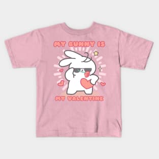 A Valentine's Declaration: My Bunny is My Valentine! Kids T-Shirt